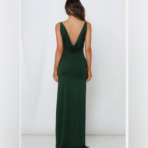 Bullseye Maxi Dress Forest Green - Picture 2 of 2